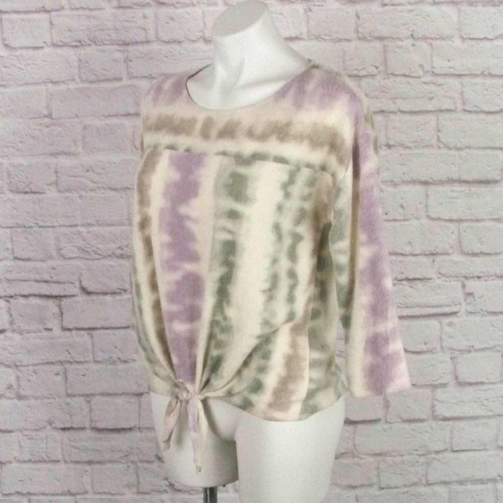 W5 - Soft Pullover Top Tie Front - NWT - Medium